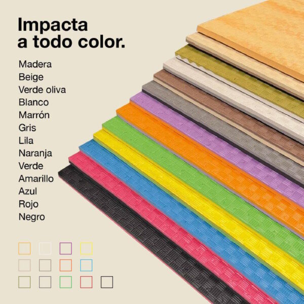 Tatami Puzzle 2cm 100x100cm - Superficie Antideslizante F, reversible Azul/Rojo | Variantes de Color