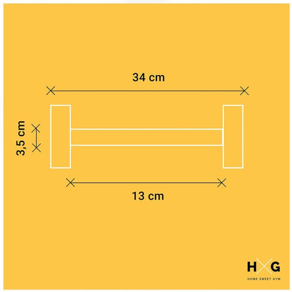 Mancuerna Hexagonal 17,5kgs - 1ud