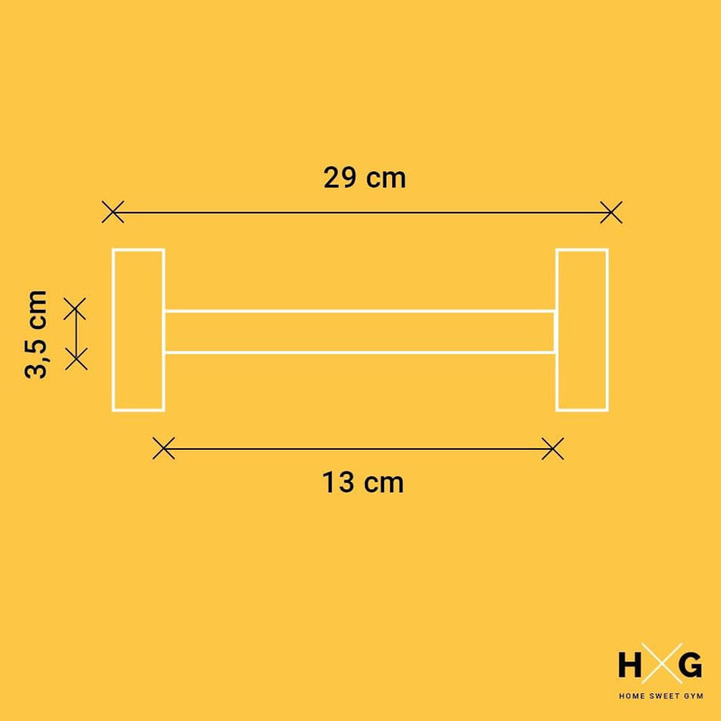 Mancuerna Hexagonal 6kgs - Pack 2uds | Medidas
