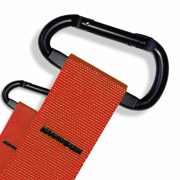 Correas de Suspensión tipo TRX - Detalle Mosquetón Rojo