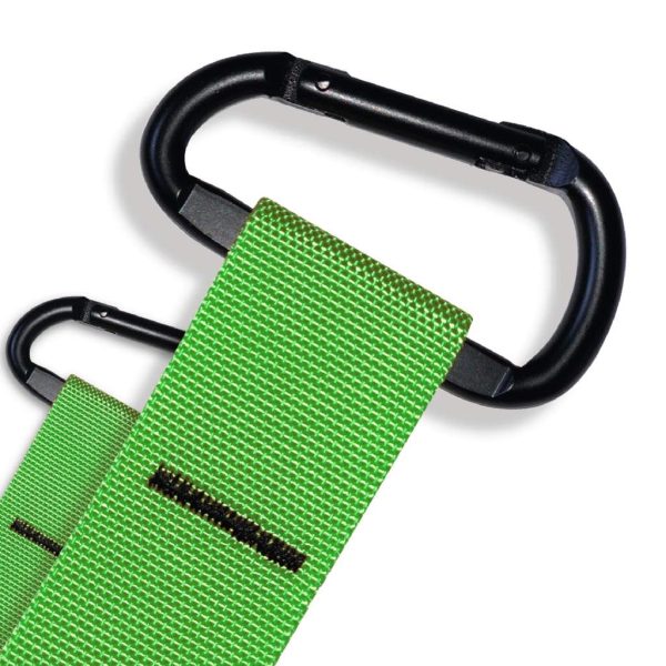 Correas de Suspensión tipo TRX - Detalle Mosquetón Verde