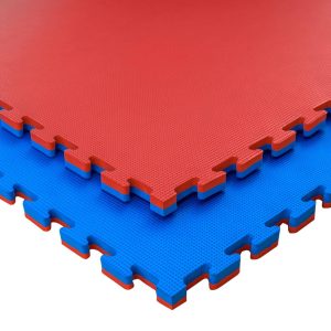 Tatami Puzzle 2,5cm 100x100cm - Superficie T (JWT25) - Azul/Rojo