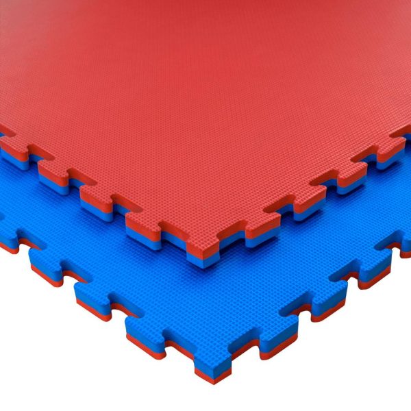 Tatami Puzzle 2,5cm 100x100cm - Superficie T (JWT25) - Azul/Rojo