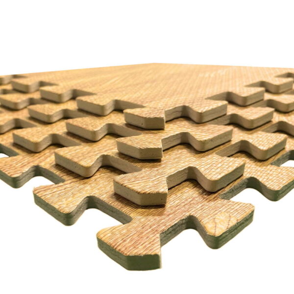 Tatami Puzzle 1cm 60x60cm - Pack 4 uds - Detalle Pieza Imitación Parquet