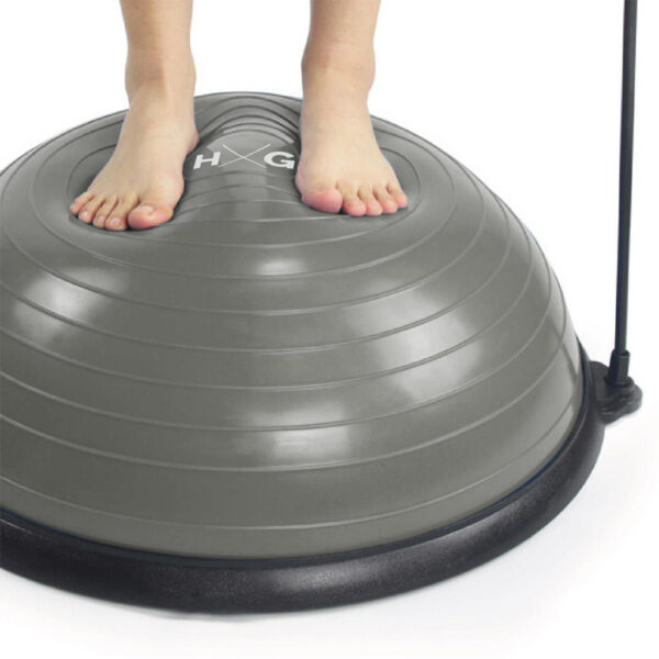 Bosu 58cm + Inflador | Color Gris | Detalle