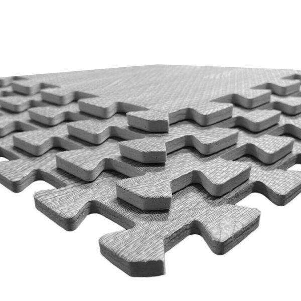 Tatami Puzzle 1cm 60x60cm - Pack 4 uds - Parquet Gris - Detalle pieza