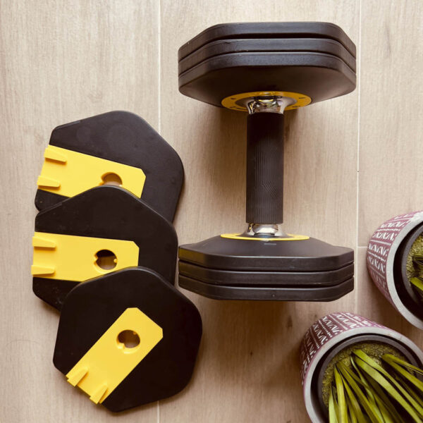 Mancuerna Ajustable de 2kgs a 12kgs - 1ud | Detalle Discos en Casa