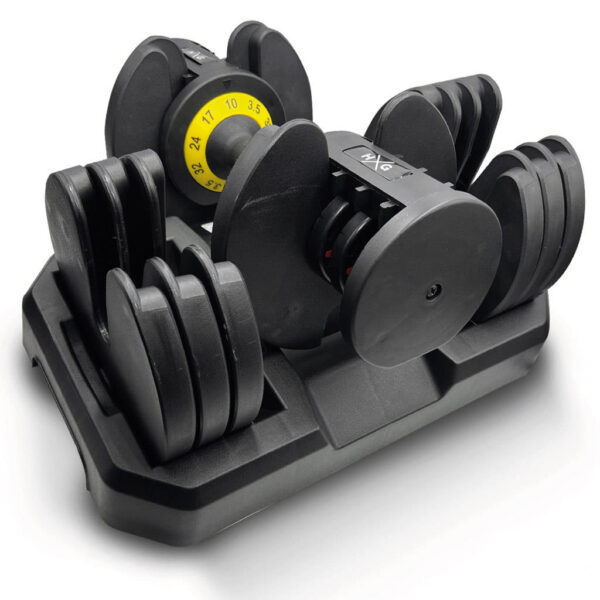 Mancuerna Ajustable de 3,5kgs a 32kgs - 1ud | Detalle Discos