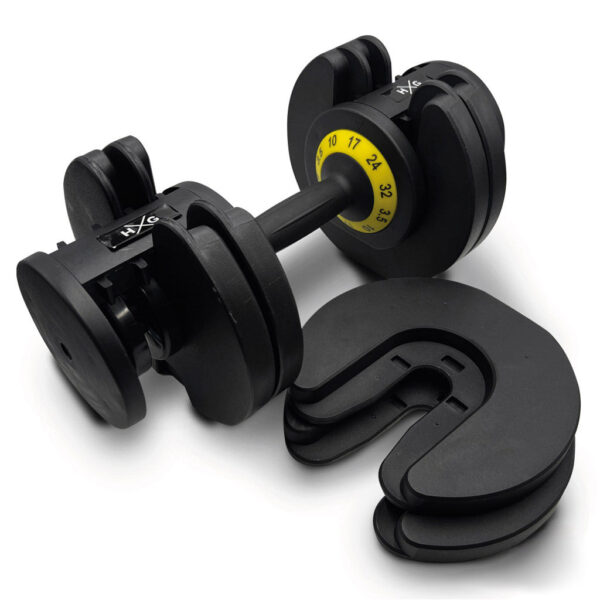 Mancuerna Ajustable de 3,5kgs a 32kgs - 1ud | Detalle Discos Sueltos