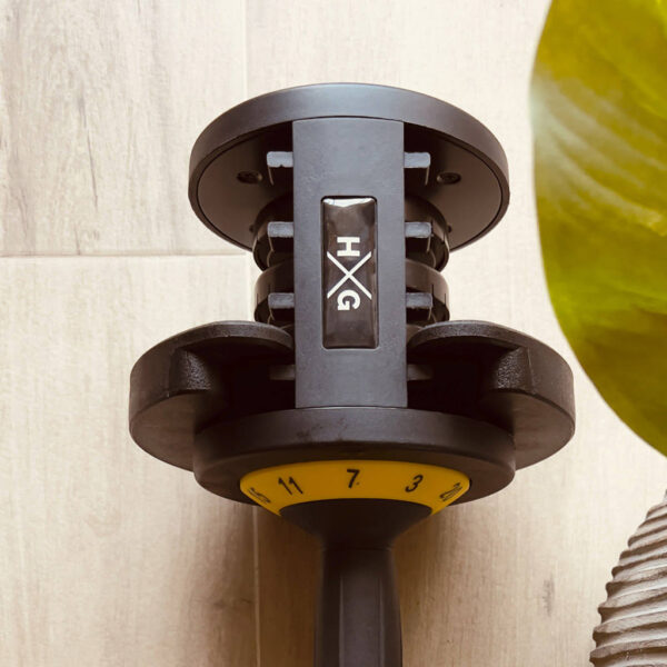 Mancuerna Ajustable de 3kgs a 20kgs - 1ud | Detalle Bloqueo en Casa
