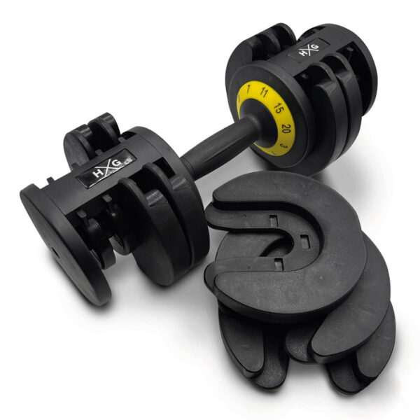 Mancuerna Ajustable de 3kgs a 20kgs - 1ud | Detalle Discos Sueltos