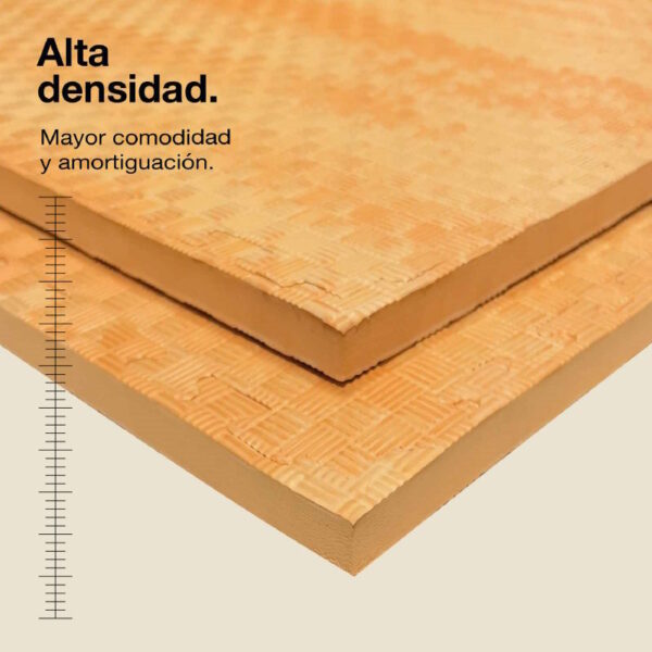 Tatami Puzzle 2cm 100x100cm - Superficie Antideslizante F, reversible Efecto Madera | Alta Densidad
