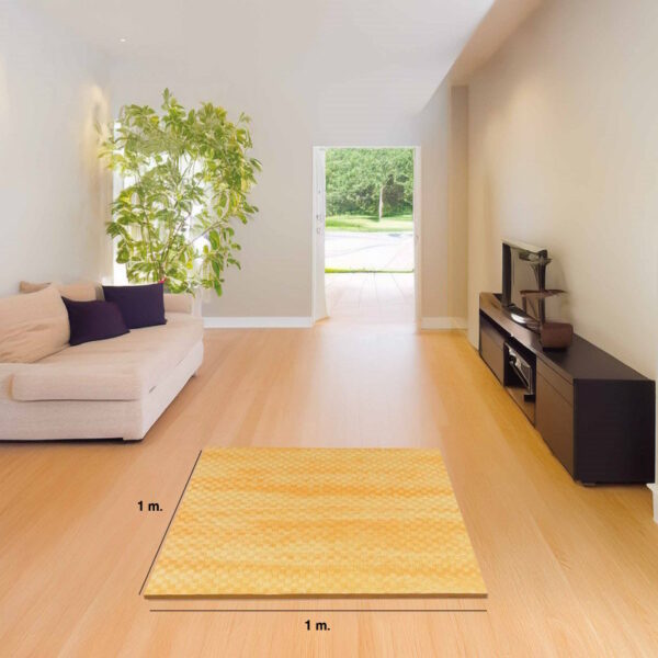 Tatami Puzzle 2cm 100x100cm - Superficie Antideslizante F, reversible Efecto Madera | Medidas
