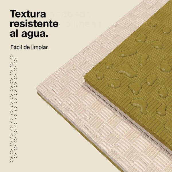 Tatami Puzzle 2cm 100x100cm - Superficie Antideslizante F, reversible Verde/Blanco | Resistencia al Agua
