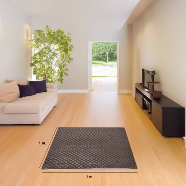 Tatami Puzzle 4cm 100x100cm - Superficie Antideslizante F, reversible Marrón/Beige | Medidas