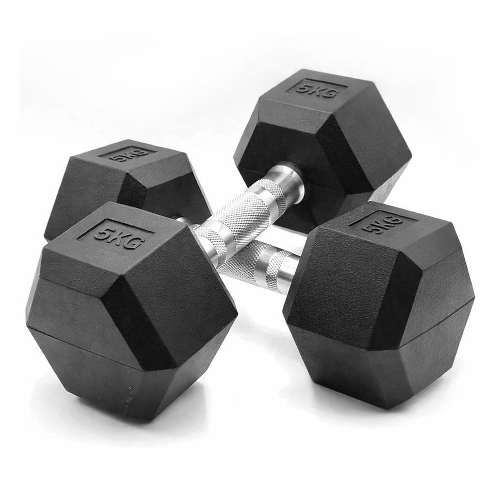 Mancuerna Hexagonal 5kgs - Pack 2uds